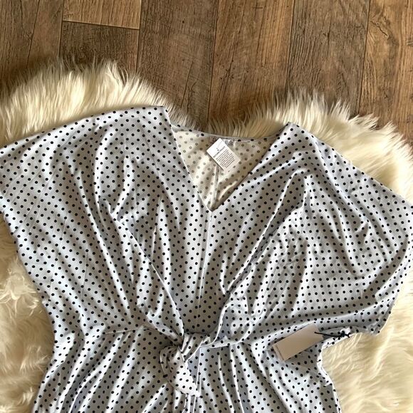 Dex Plus Size Tie Front Midi Dress - Picture 5 of 11